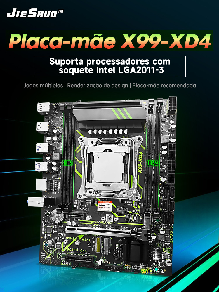 Kit Upgrade Gamer JIESHUO X99  - X99 Dual Cpu Motherboard Combo 评论和价格