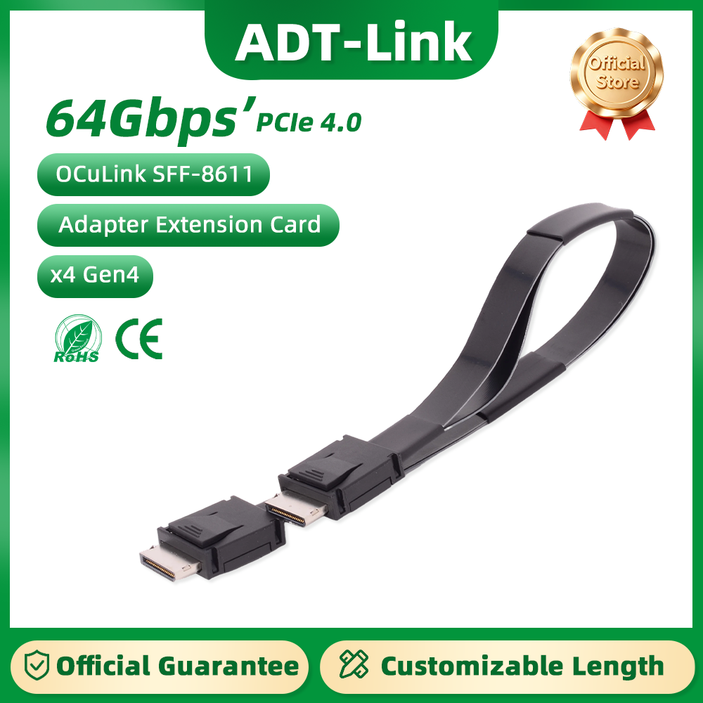 ADT-Link  PCI-E 4.0 X4 SFF-861 - External Gpu Dock Pcie 4.0 Oculink 评论和价格