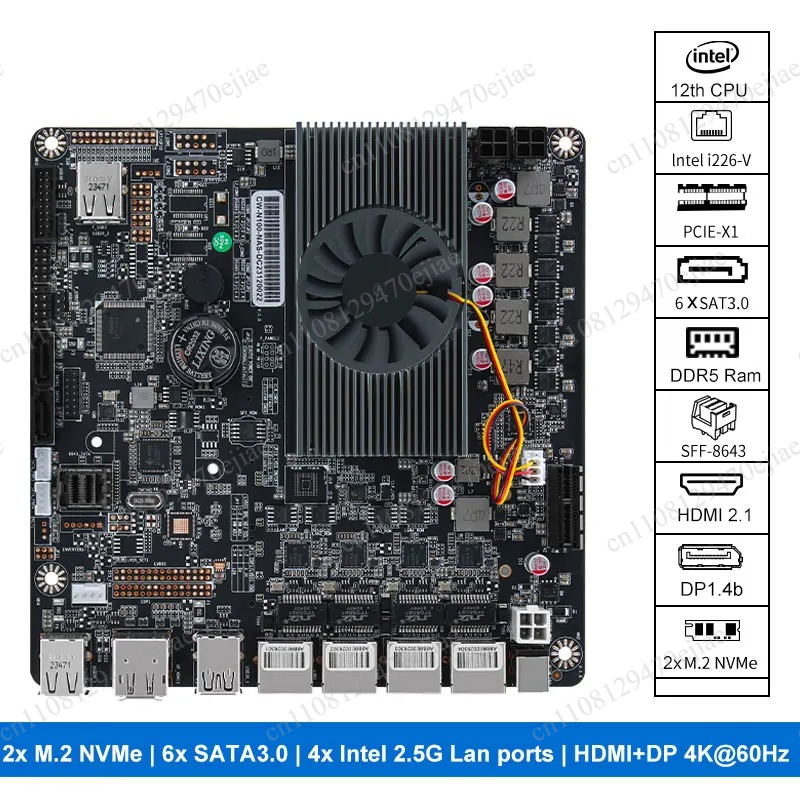 N100 Mini ITX NAS Motherboard  - Nas Motherboard N100 6 Sata 评论和价格