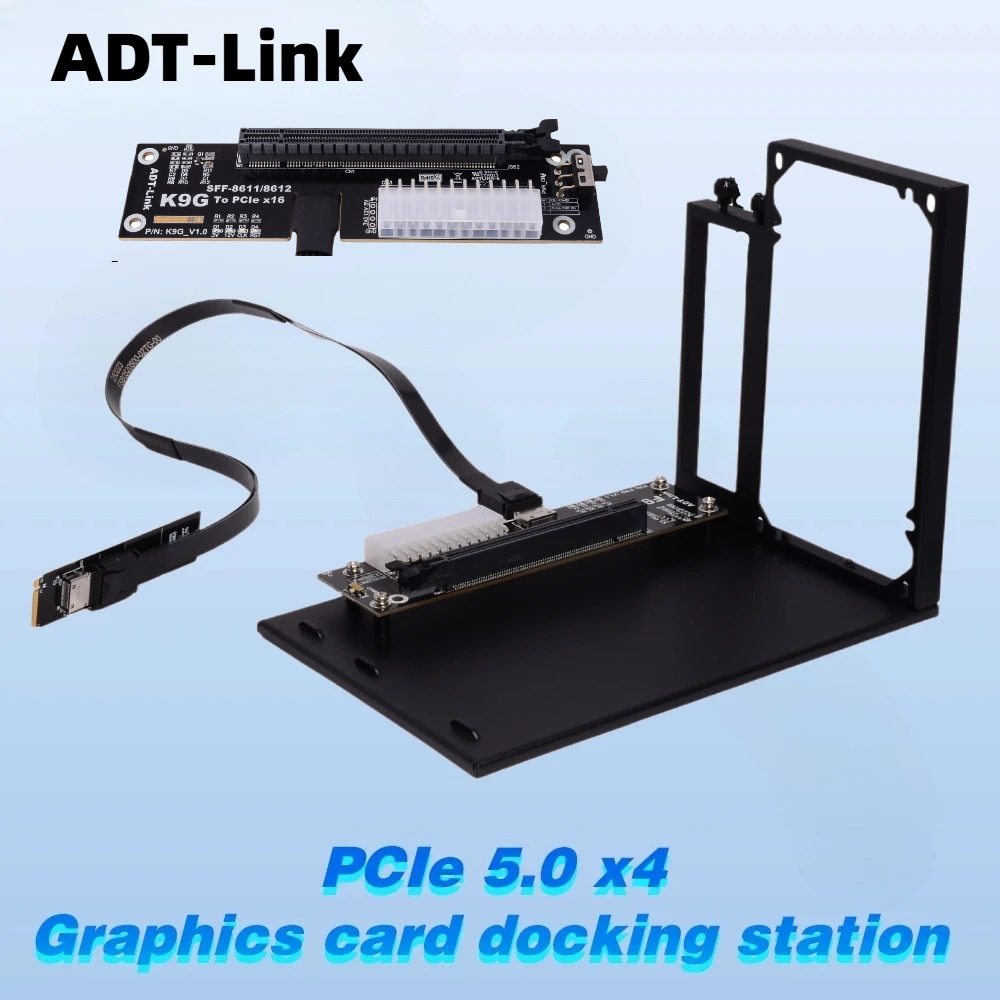ADT-Link PCIe 5.0 4.0 128Gbps  - External Gpu Dock Pcie 4.0 Oculink 评论和价格