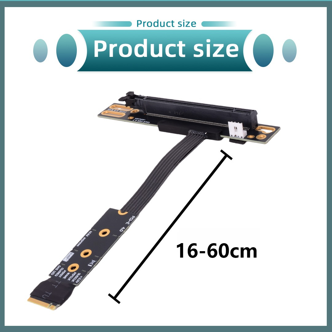 M.2 NVME To PCIe X16 90 Degree - Pcie 4.0 X16 Riser Cable 90 Degree 评论和价格