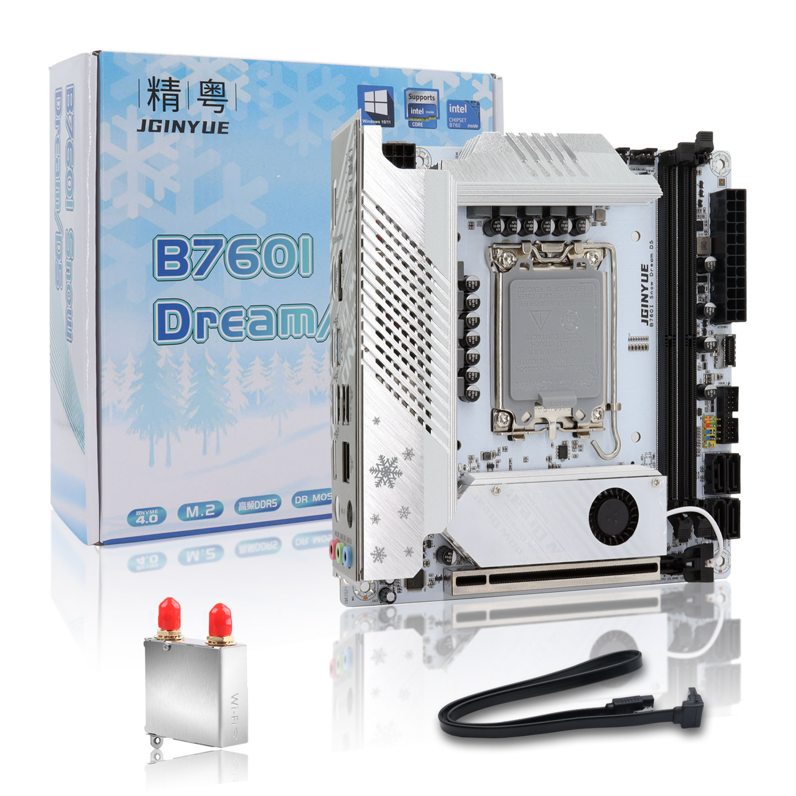 JGINYUE B760 Motherboard Mini  - Lga 1700 Ddr5 Itx Motherboard 评论和价格
