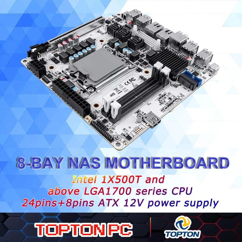 8-Bay NAS Mini ITX Motherboard - Lga 1700 Ddr5 Itx Motherboard 评论和价格
