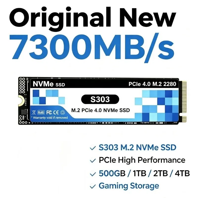 S303 PCIe 4.0 M.2 NVMe SSD 500 - M.2 Nvme 4Tb Pcie 4.0 Ssd 评论和价格